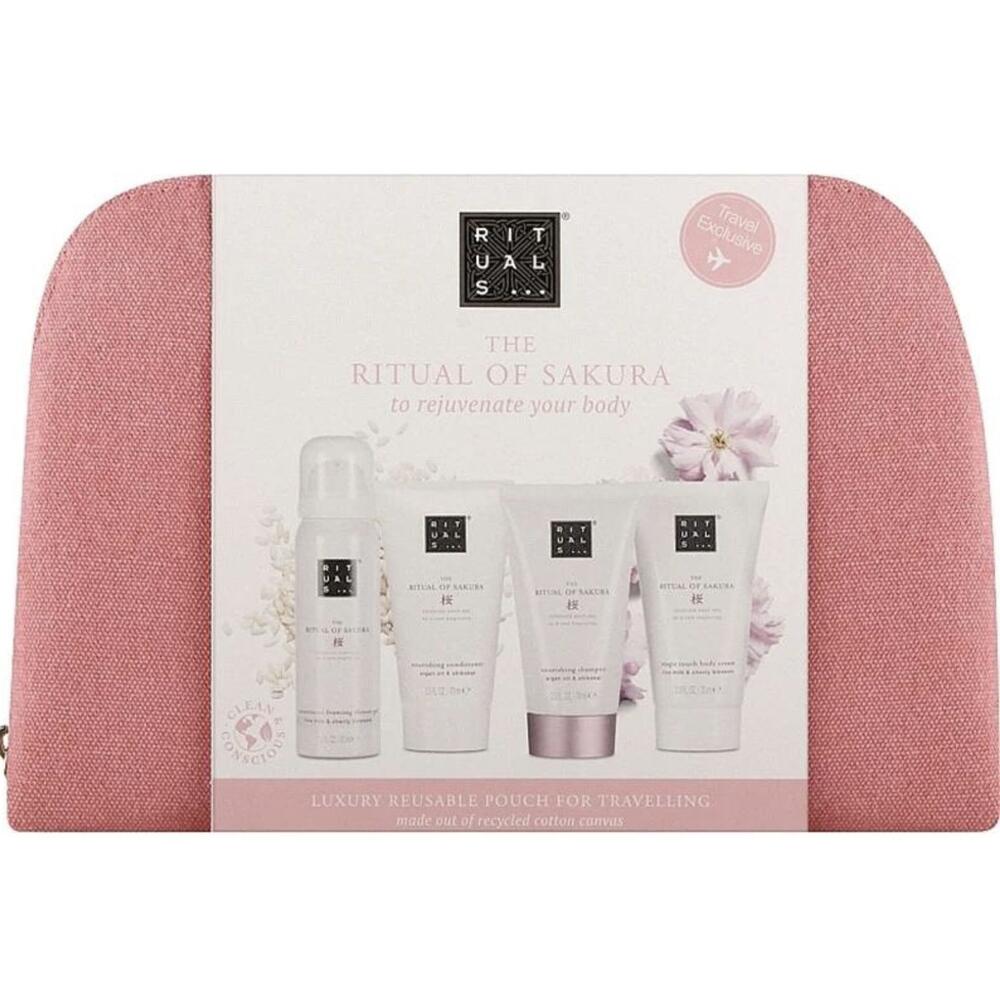 Подарунковий набір з косметичкою The Ritual of Sakura