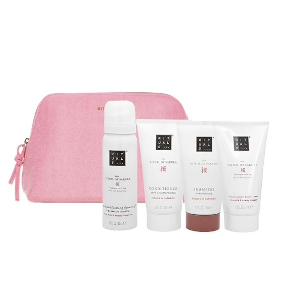 Подарунковий набір з косметичкою The Ritual of Sakura 