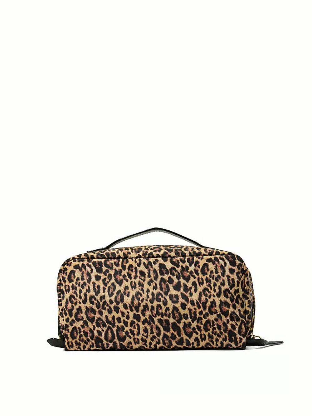Косметичка 3-Piece Expandable Travel Makeup Bag leopard