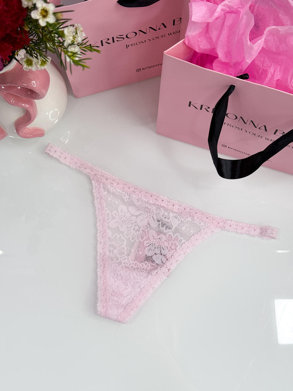 Трусики Wink V-string розмір S Pink Tulip 