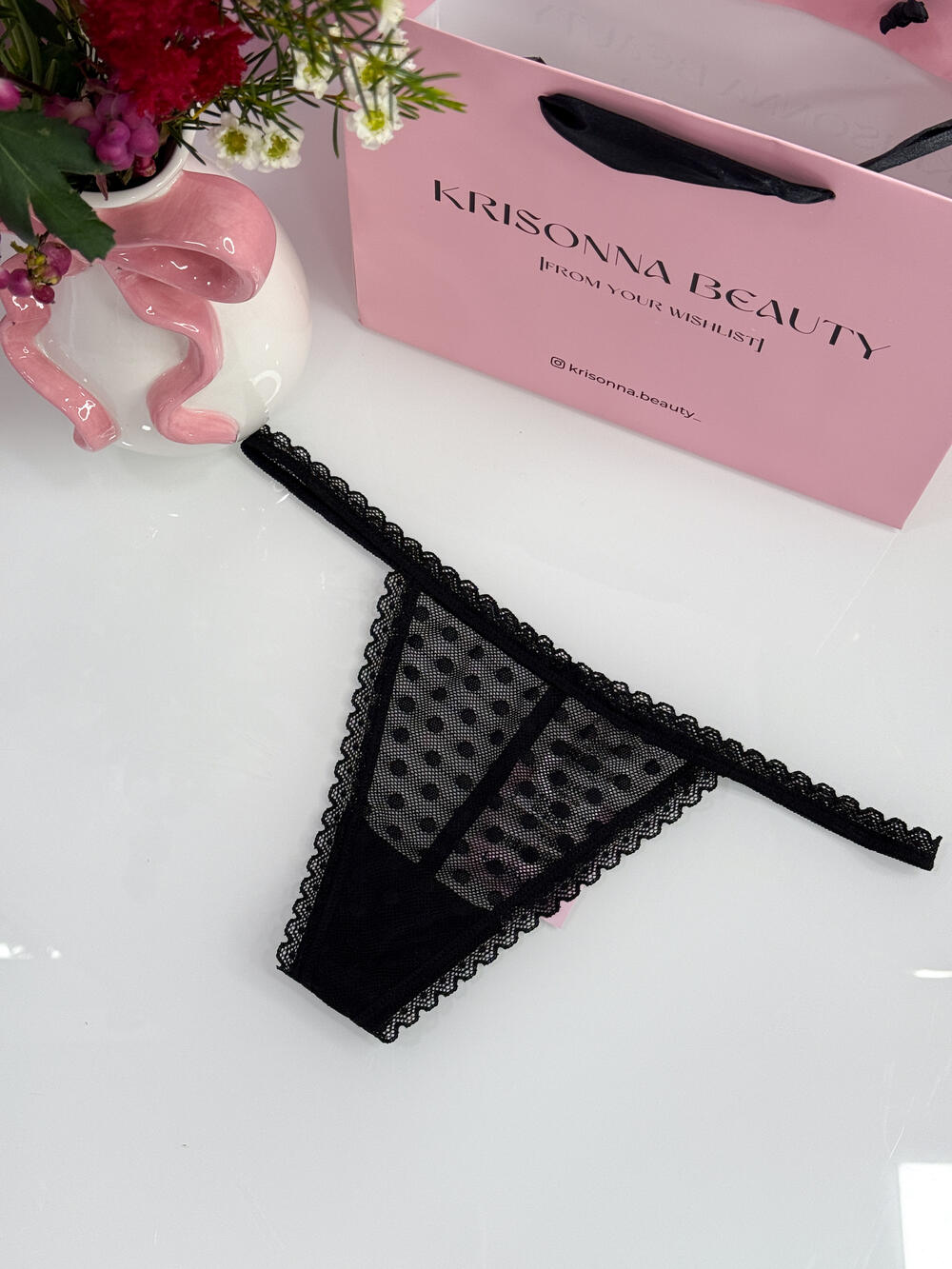 Трусики Wink V-String розмір s Pure Black 