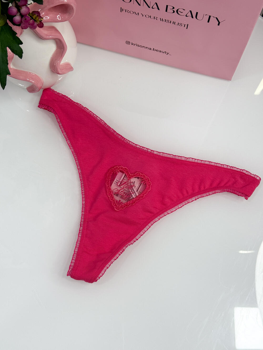 Трусики Cotton Thong Panty розмір S  (0HF0) 