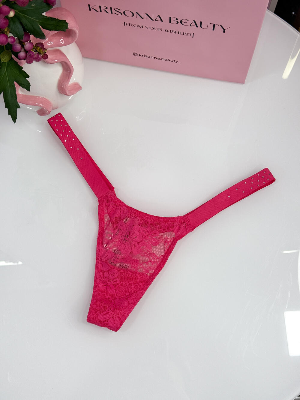 Трусики Wink Bling Lace Micro Thong Panty розмір S Double Bubble (0HF0)