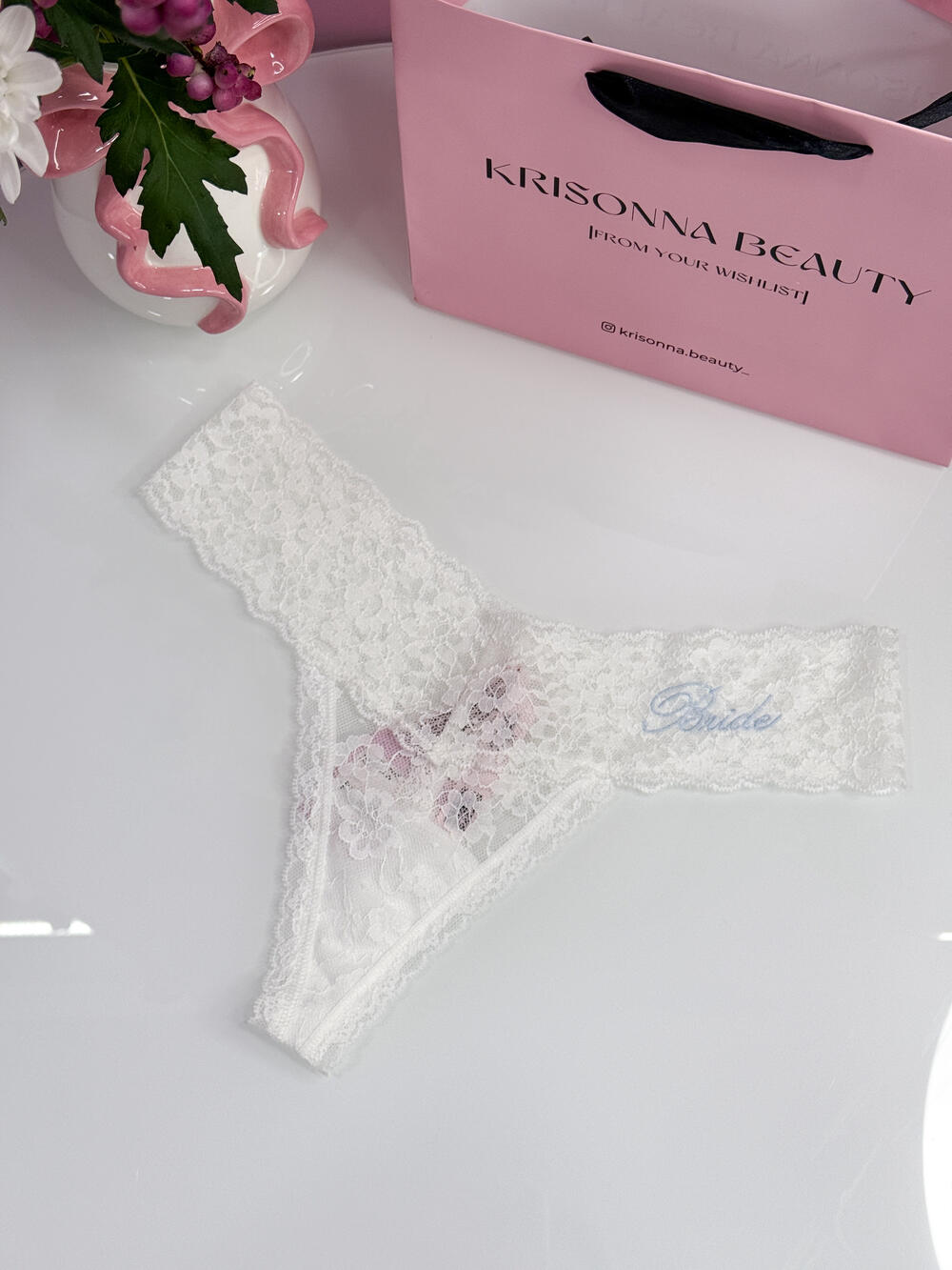 Lace Thong Panty розмір S білі Bride 