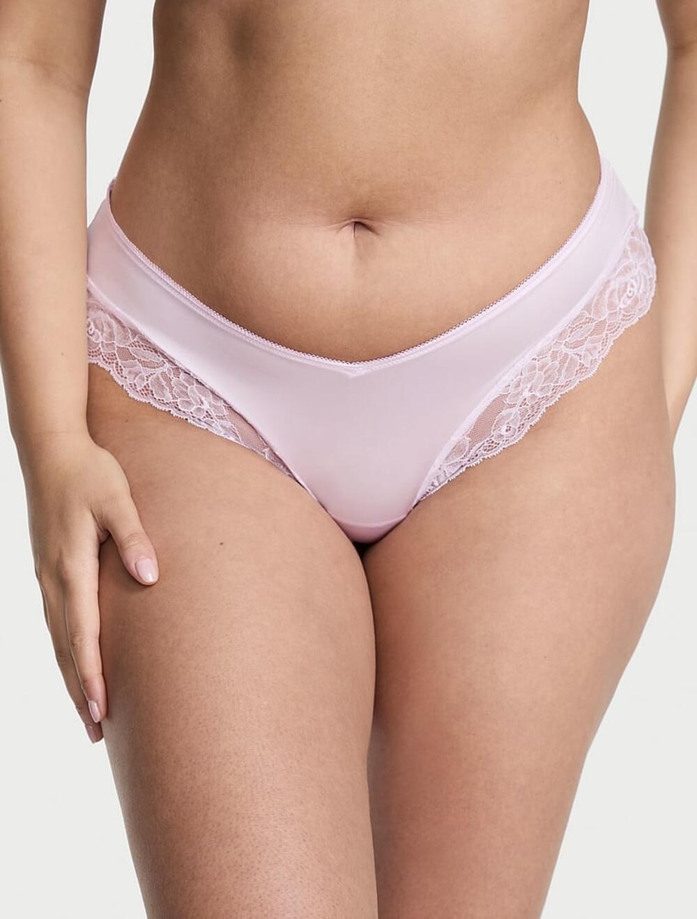 Rose Lace-Trim High-Leg Cheeky Panty розмір S Angel Pink (2HMN) 