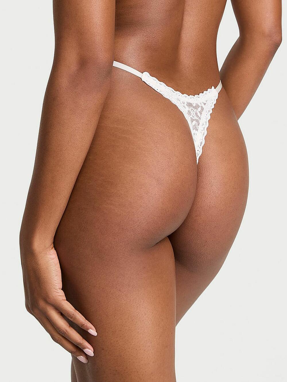 Lace String Thong Panty розмір S Coconut White 