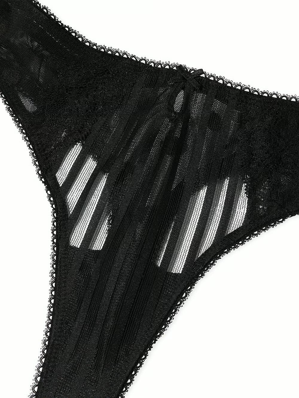 Lacie Sheer Heritage Thong Panty Розмір М Black 