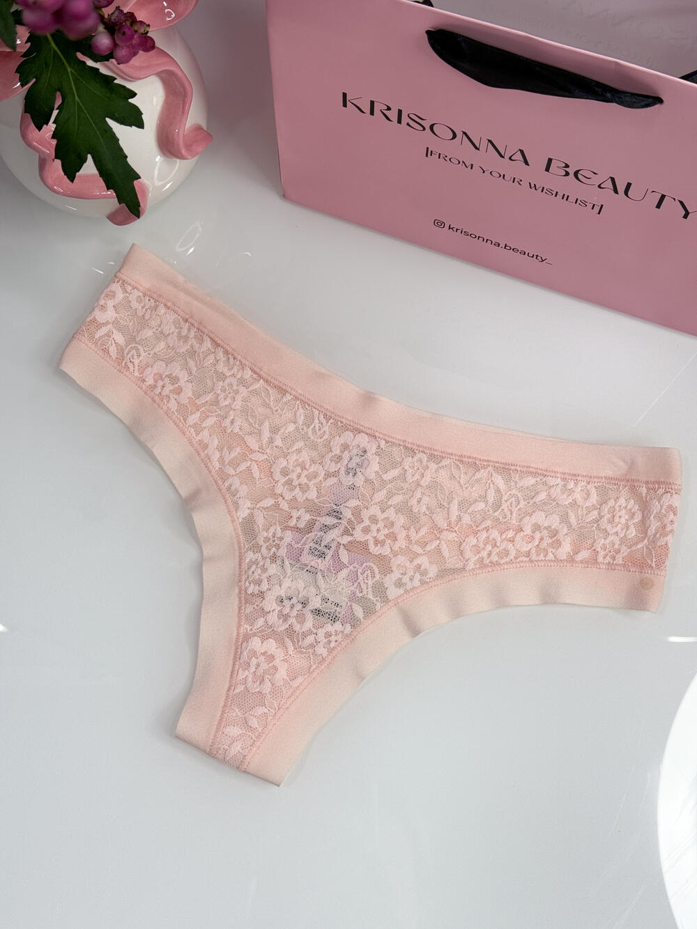 No-show Lacie thong panty розмір S персикові 