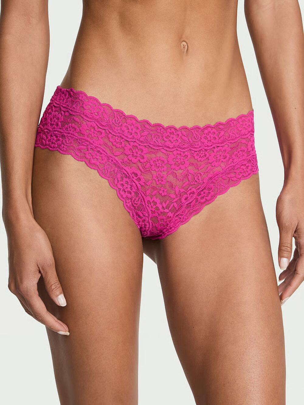 Lace Strappy-Back Cheeky Panty розмір S Allure Pink (74S5) 