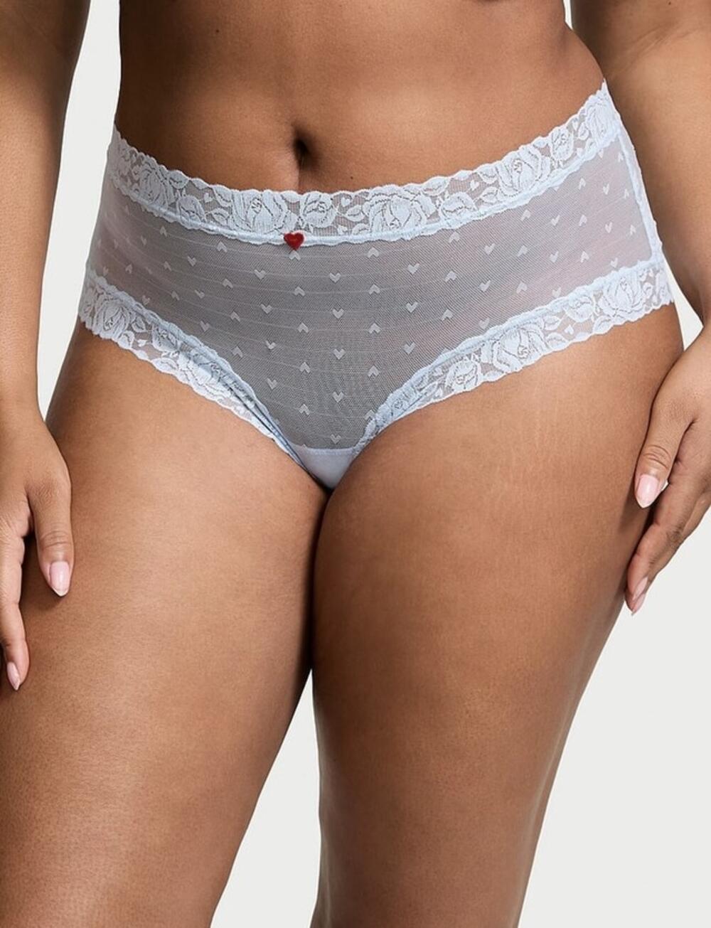 Lace Heart Blooms Cheeky Panty розмір S Light Blue (04M3) 