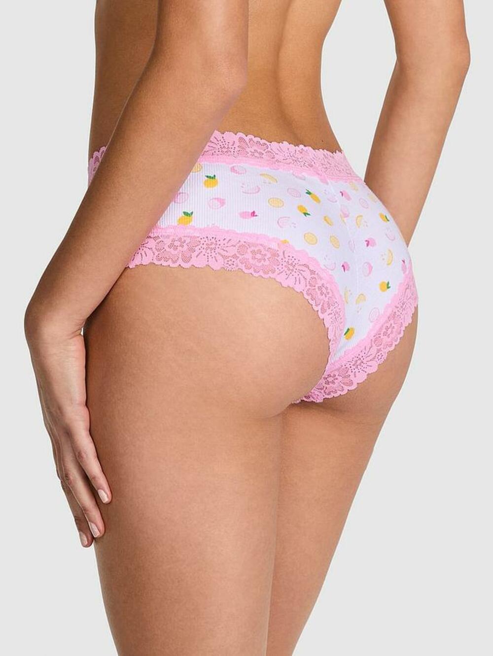 WINK LACE-TRIM CHEEKY PANTY розмір S fruit print 