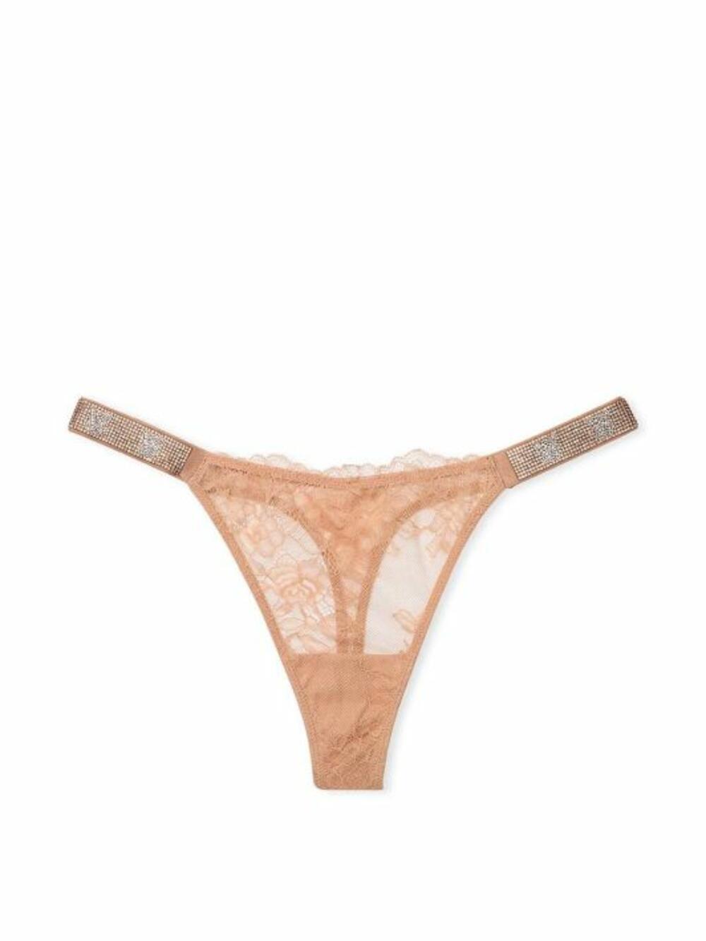 Shine Strap Lace Thong Panty розмір М Praline (65H8) 