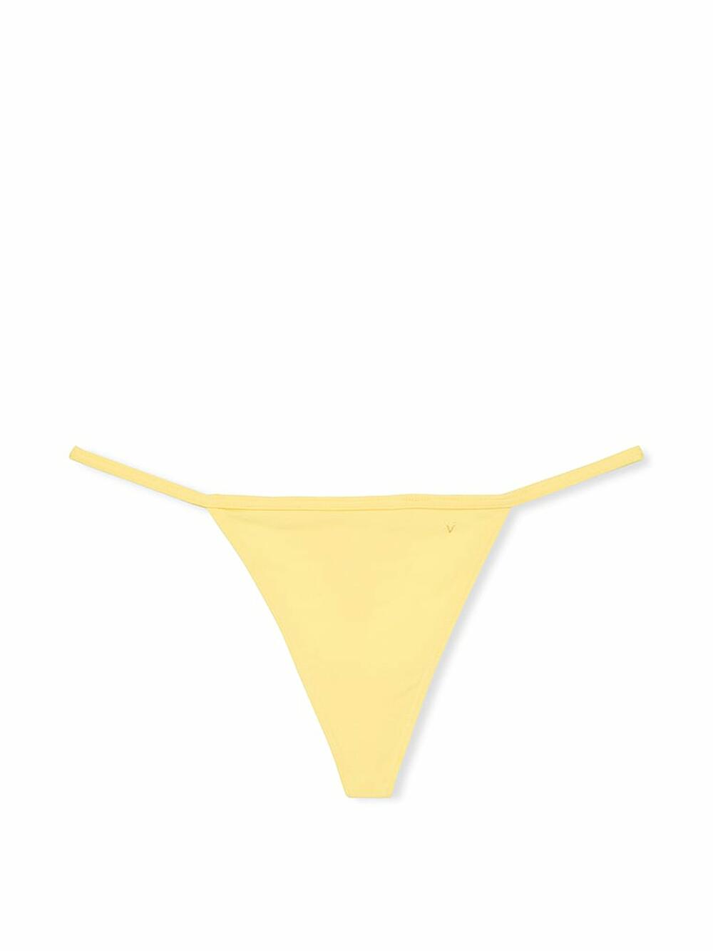 Трусики Stretch Cotton V-string розмір М Yellow Tulip