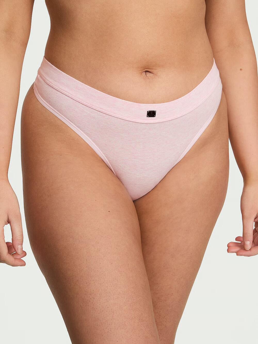 Logo Cotton Thong Panty розмір М Heather Pink Petal (5AQA) 