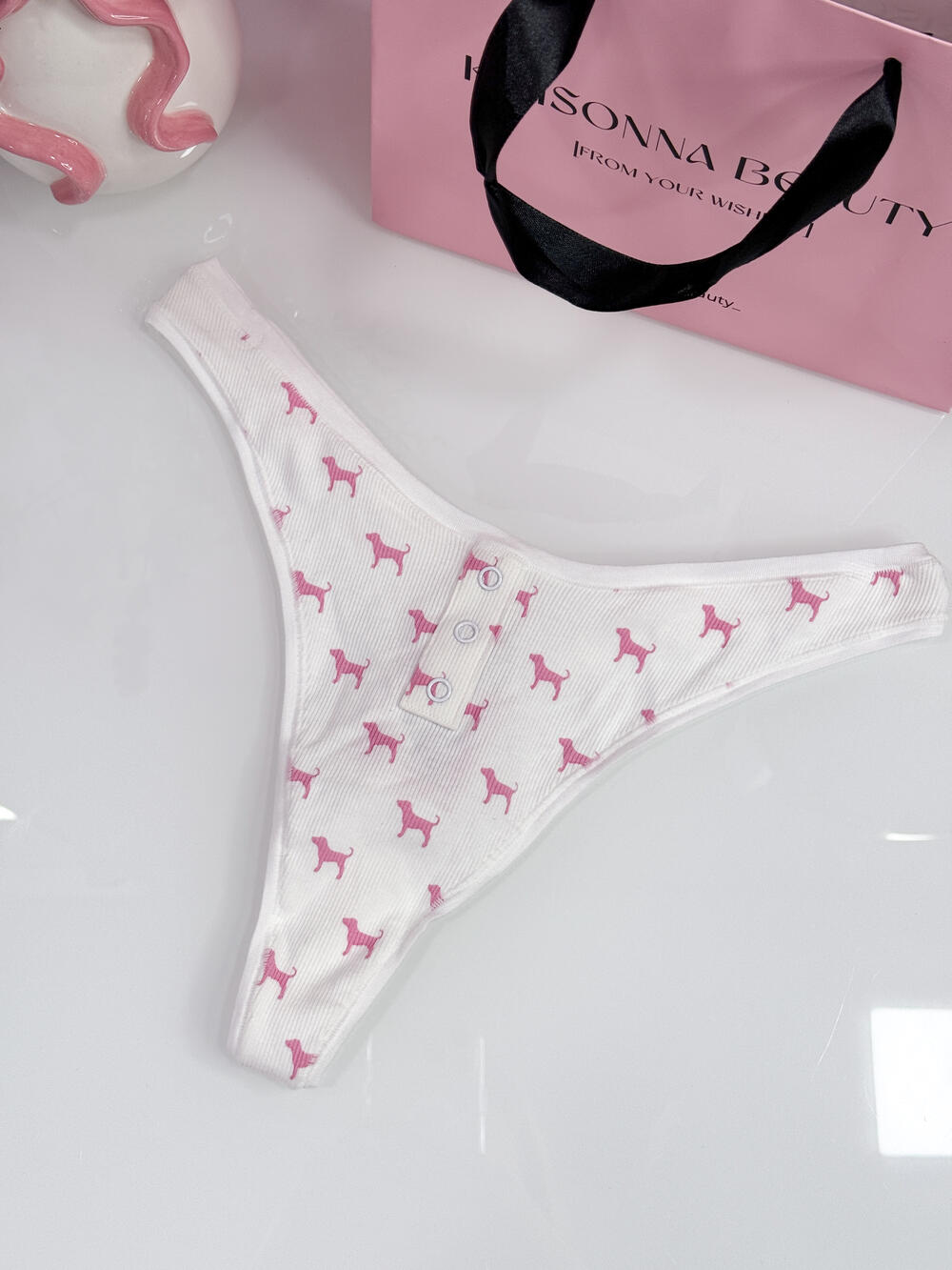 Cotton High-Leg Thong Panty розмір М (7B9B) 