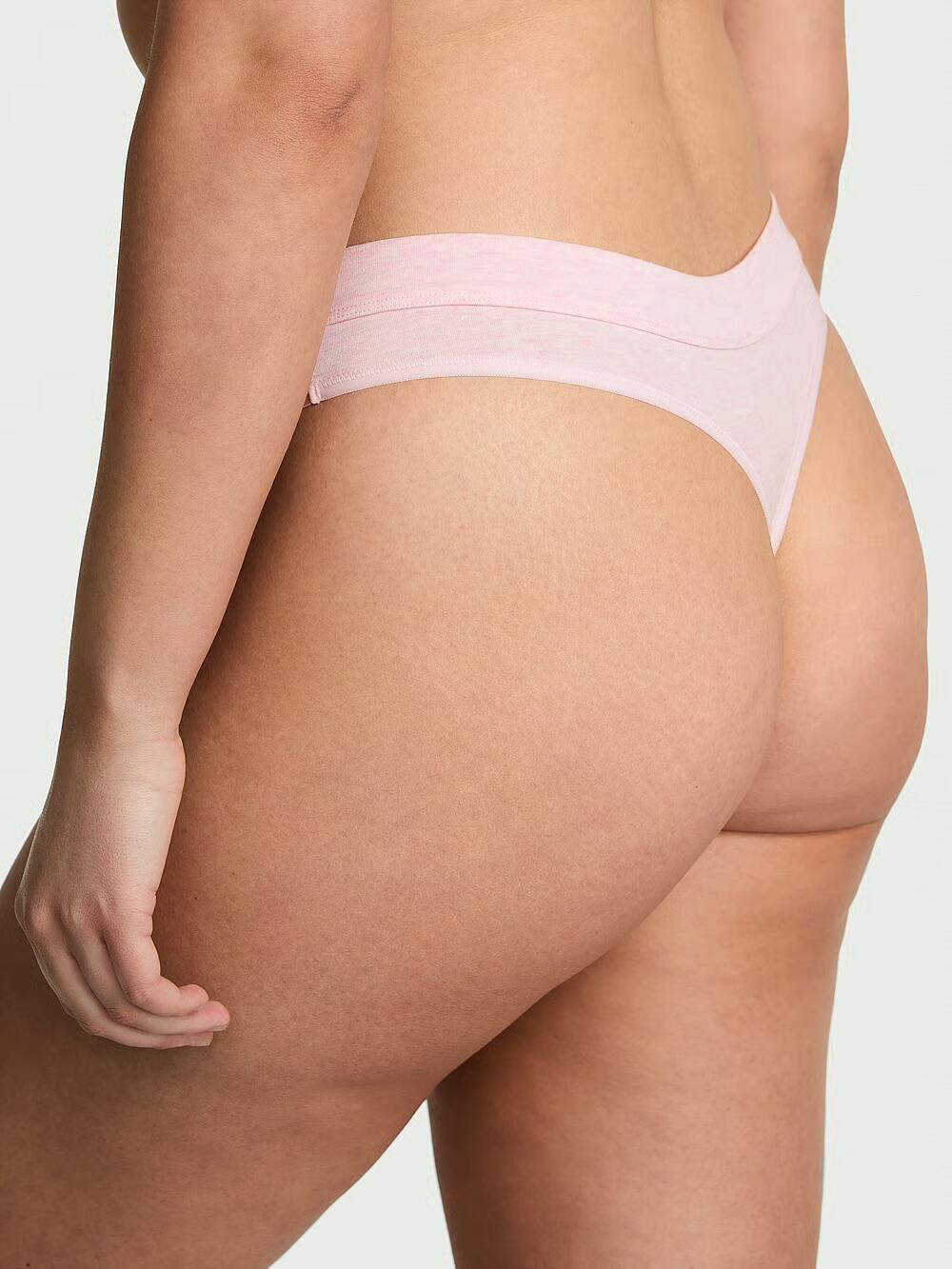 Logo Cotton Thong Panty розмір М Heather Pink Petal (5AQA)