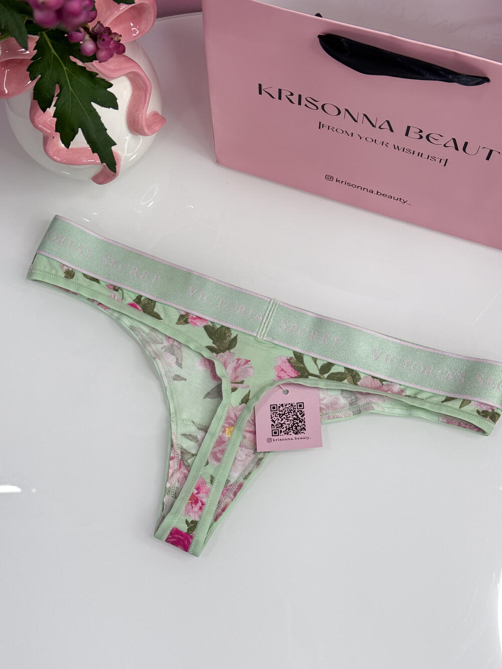 Logo Cotton Thong Panty розмір М mint green 