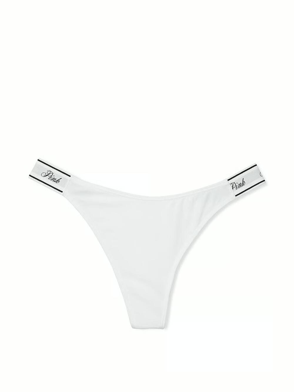Трусики Logo Cotton High-Leg Thong розмір М білі 