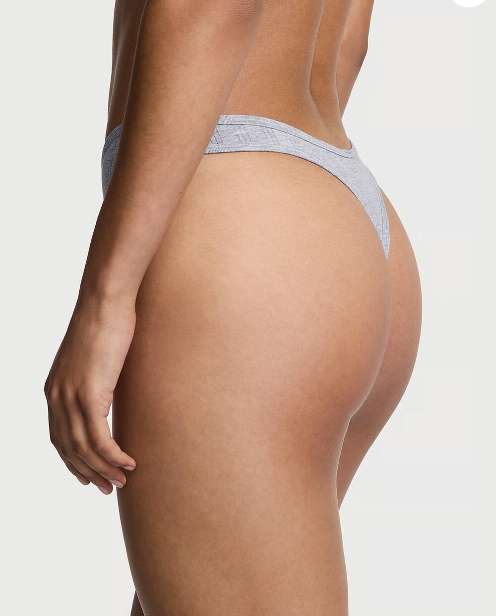 Трусики Ultra-Fine Modal High-Leg Scoop Thong розмір М medium heather grey 