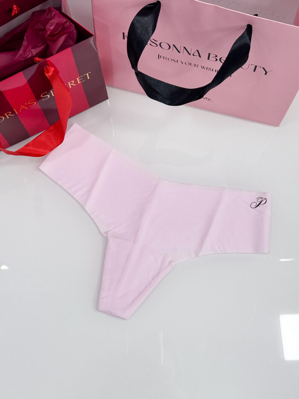 No-Show Thong Panty розмір S ніжно рожеві 