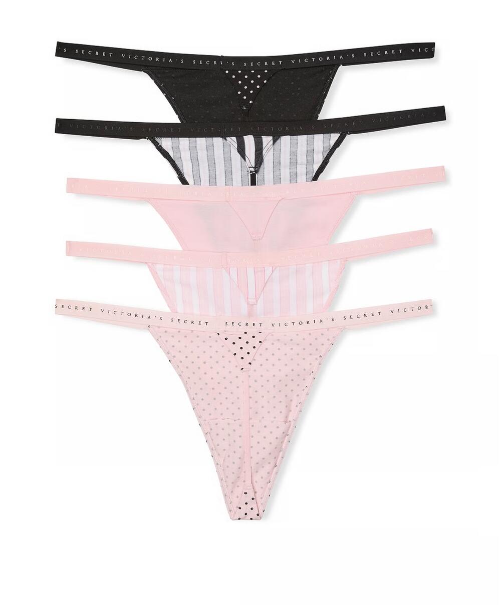 5-Pack Stretch Cotton V-String Panties розмір М 