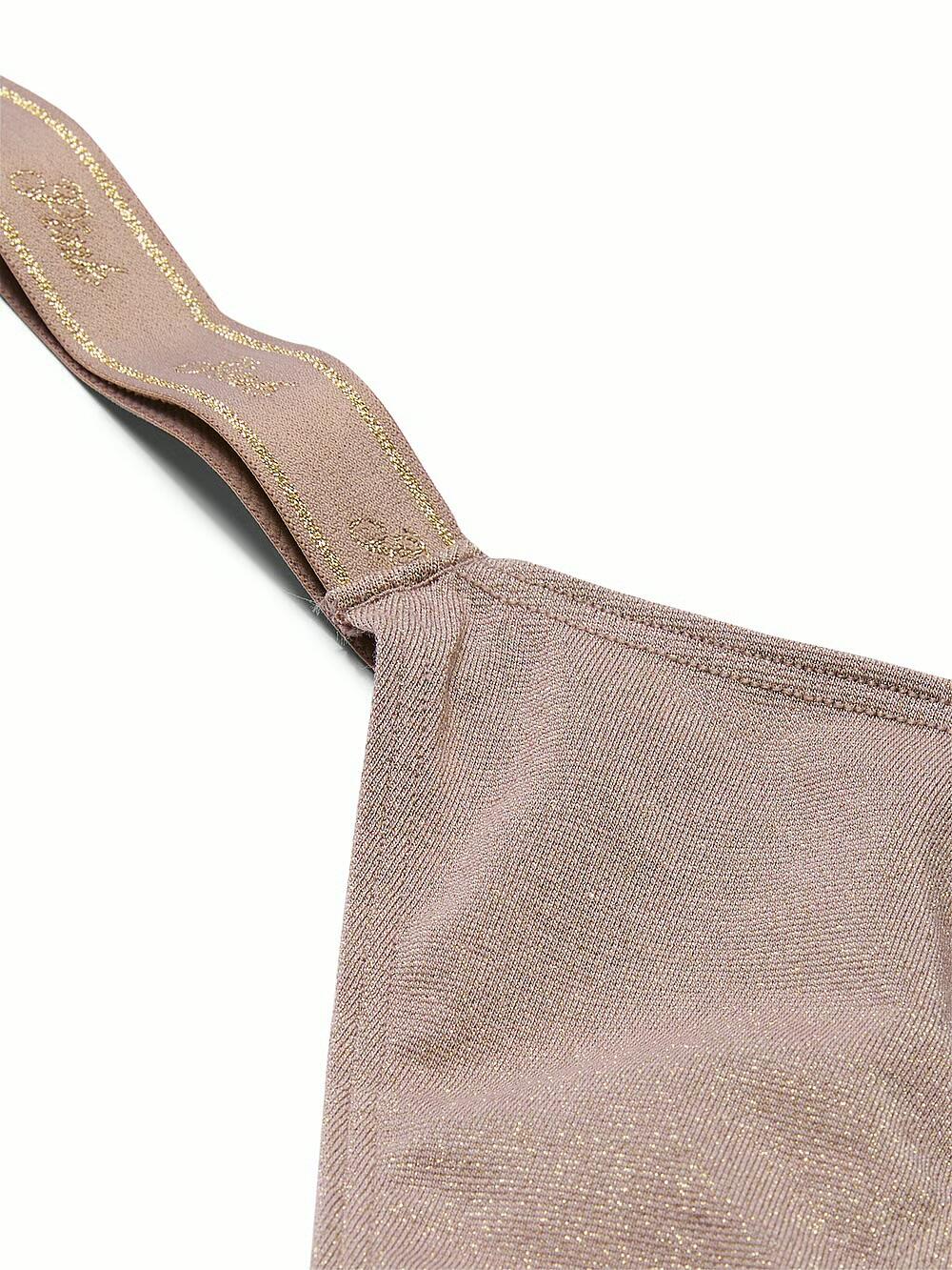 Logo Cotton Shimmer Micro Thong Panty розмір М Iced Coffee Sparkle Knit (6F7M)