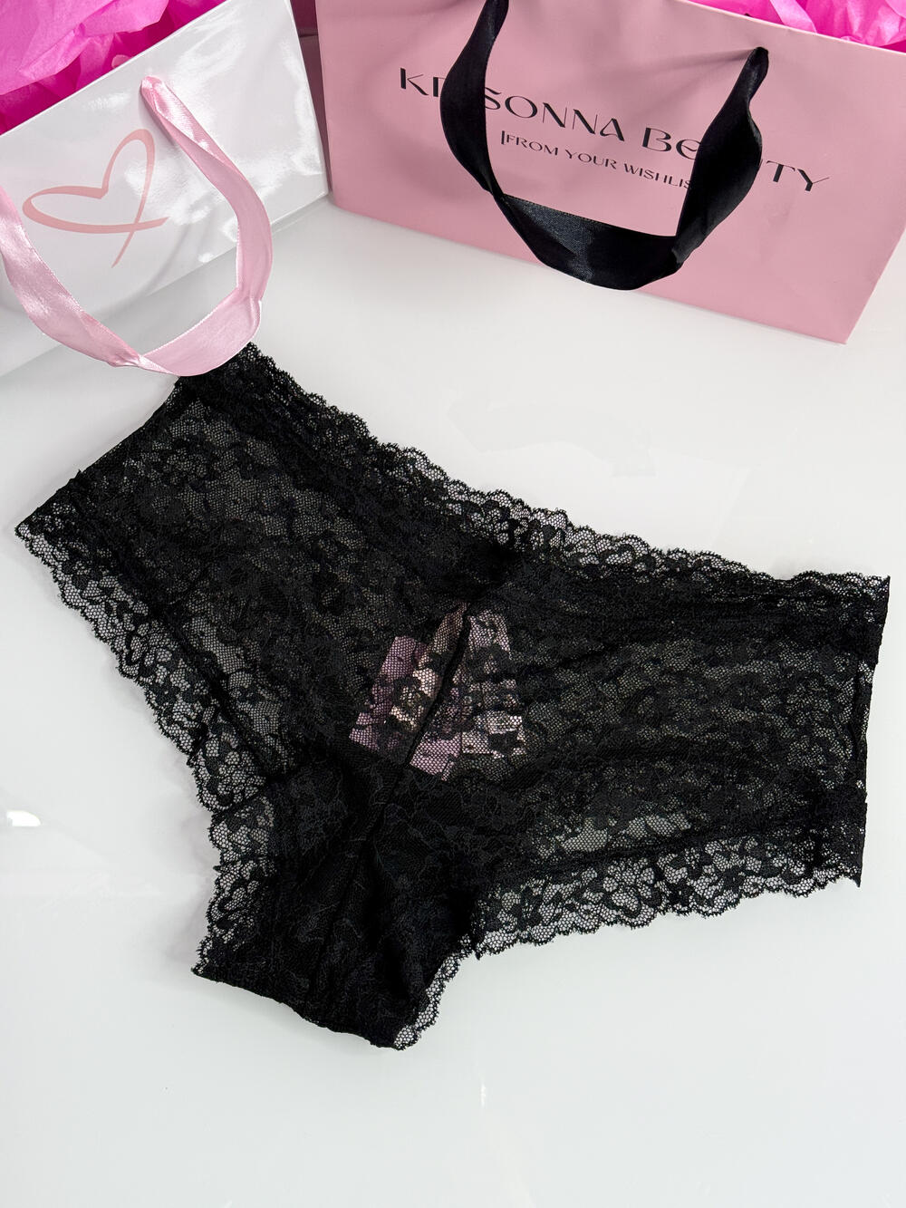 Lace Cheeky Panty розмір М Black 