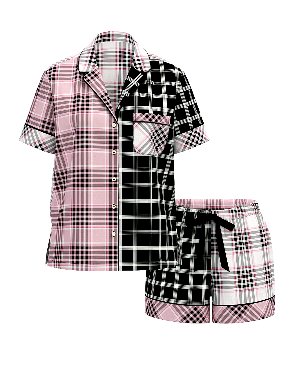 Розмір М FLANNEL SHORT PAJAMA SET