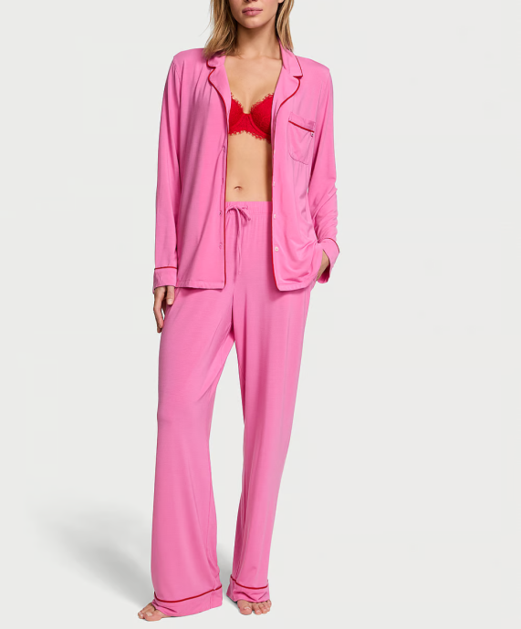 Розмір М Піжама Modal Long Pajama Set New Peony 