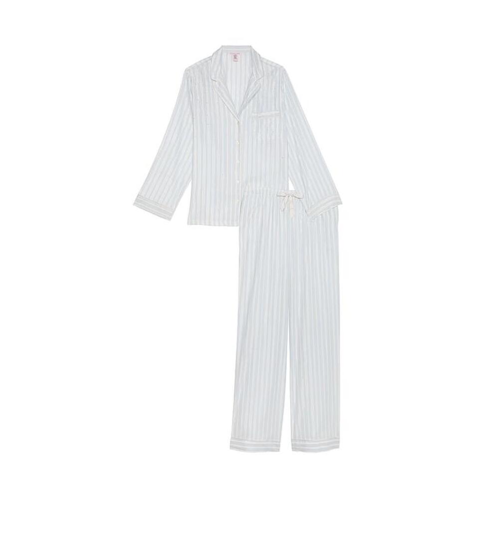 розмір S ПІЖАМА FLANNEL LONG PAJAMA SET SOFT SKY STRIPES