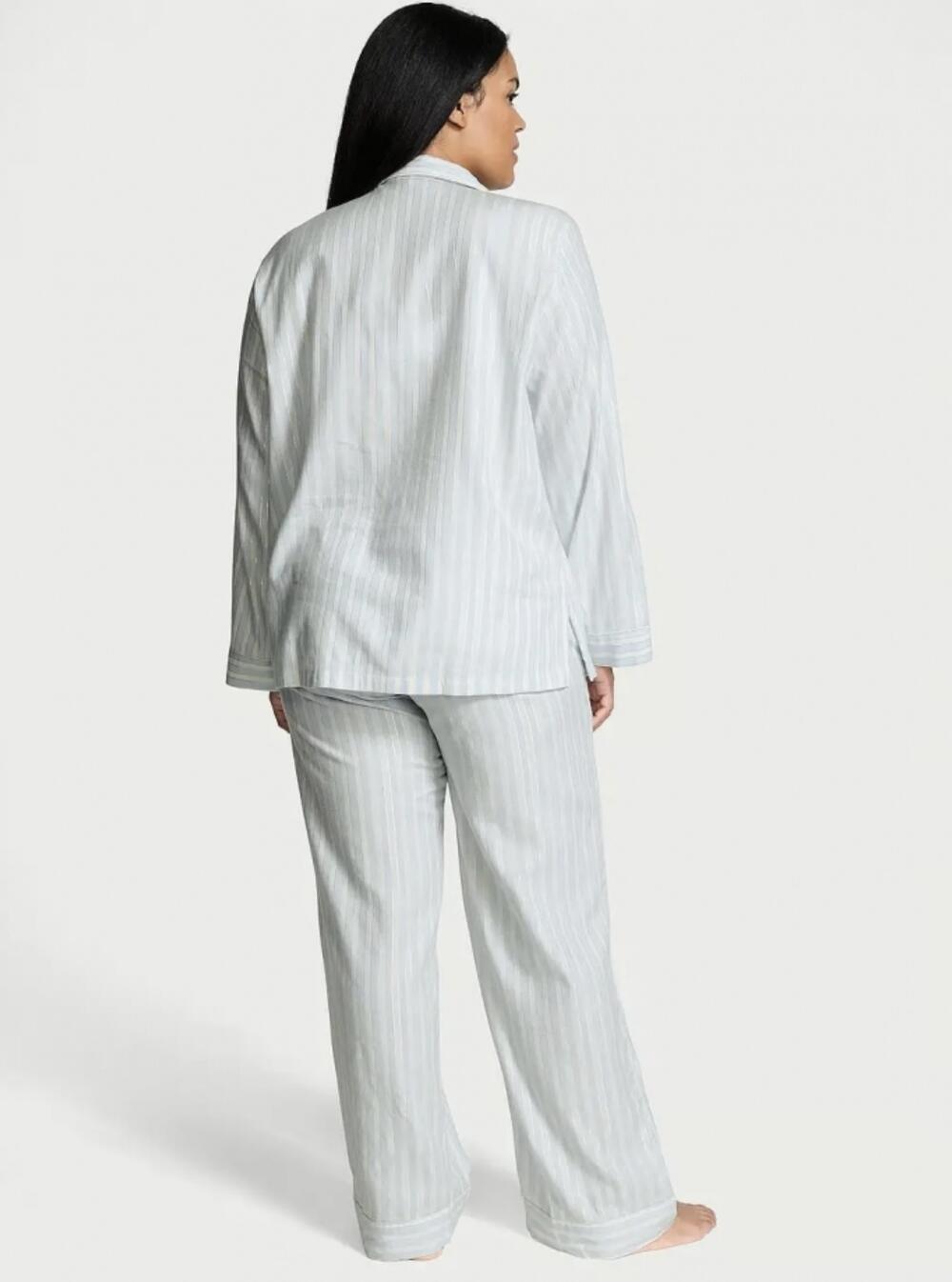 розмір S ПІЖАМА FLANNEL LONG PAJAMA SET SOFT SKY STRIPES