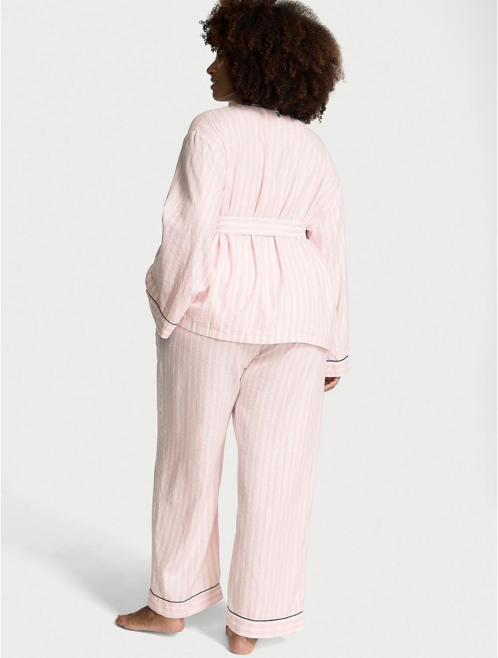 Розмір М Flannel Wrap Long Pajama Set (6FBG)