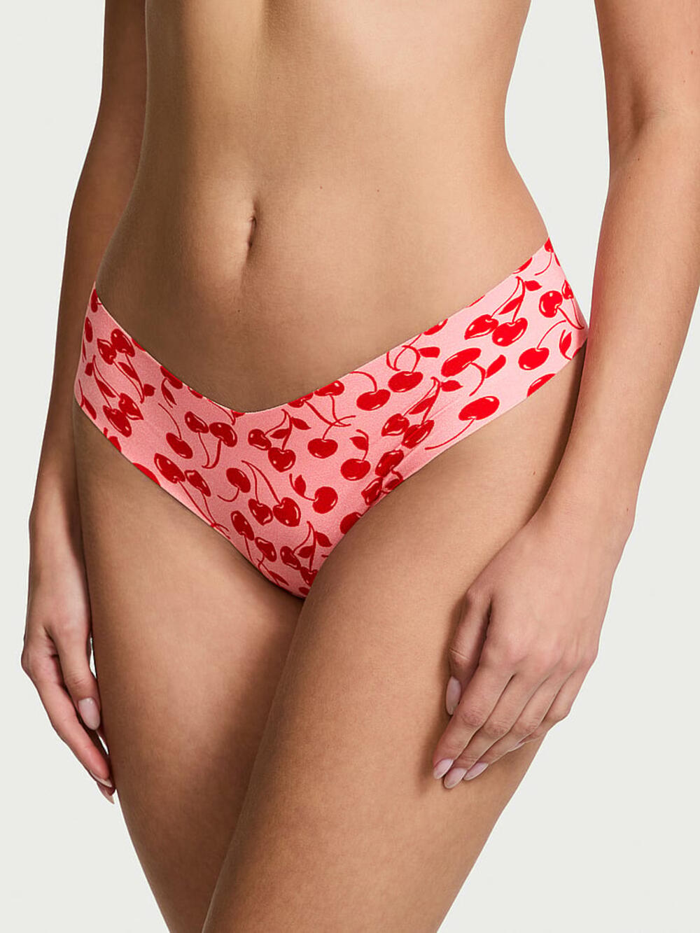 No-Show Thong Panty розмір L Pink Hope Cherry Hearts (75IY) 