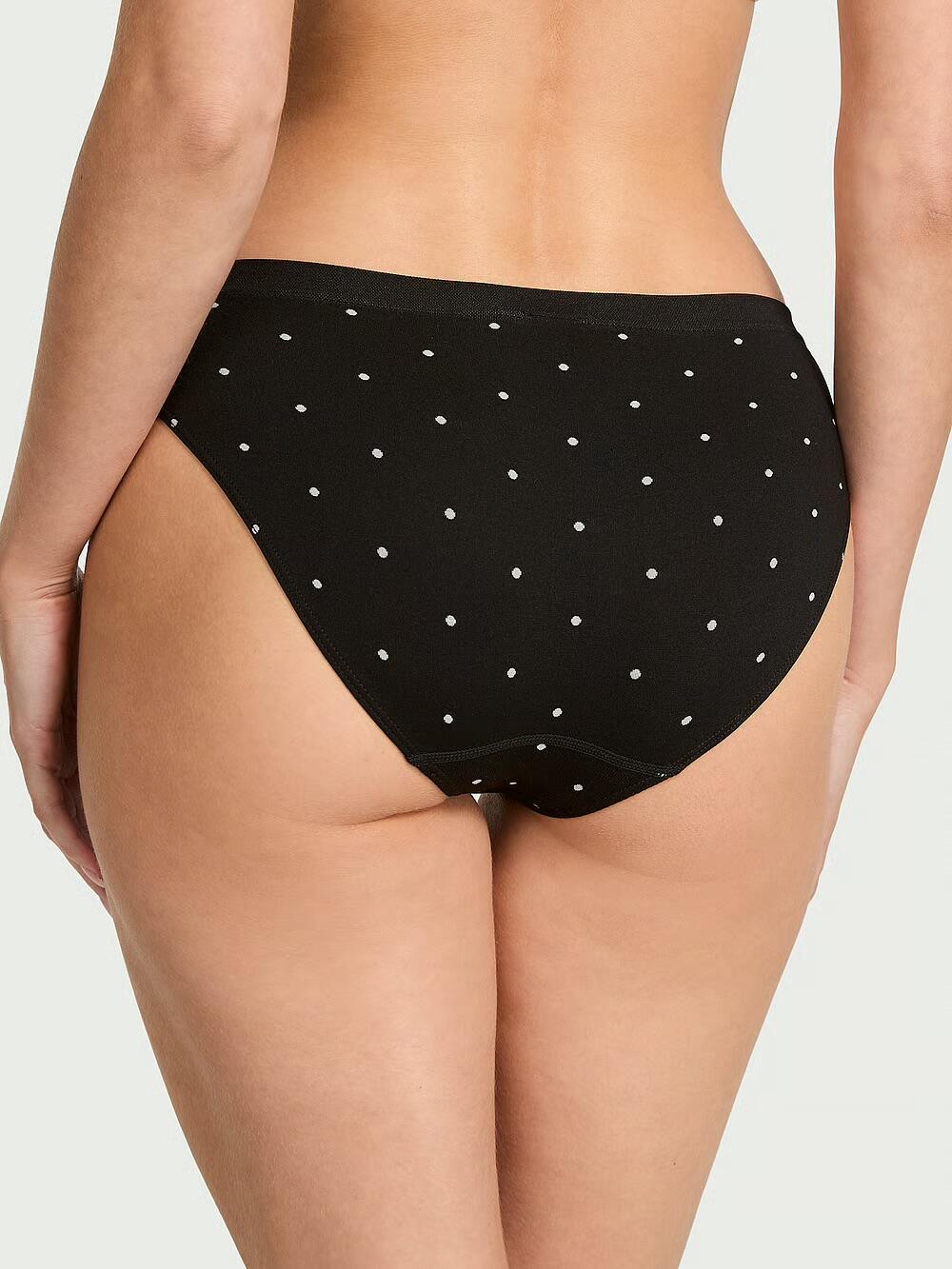 Seamless Bikini Panty розмір L black small dot 