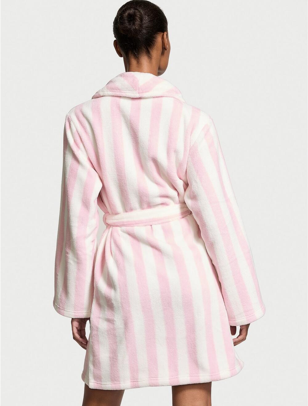 Розмір M/L Халат плюшевий Short Cozy Robe pretty blossom stripes