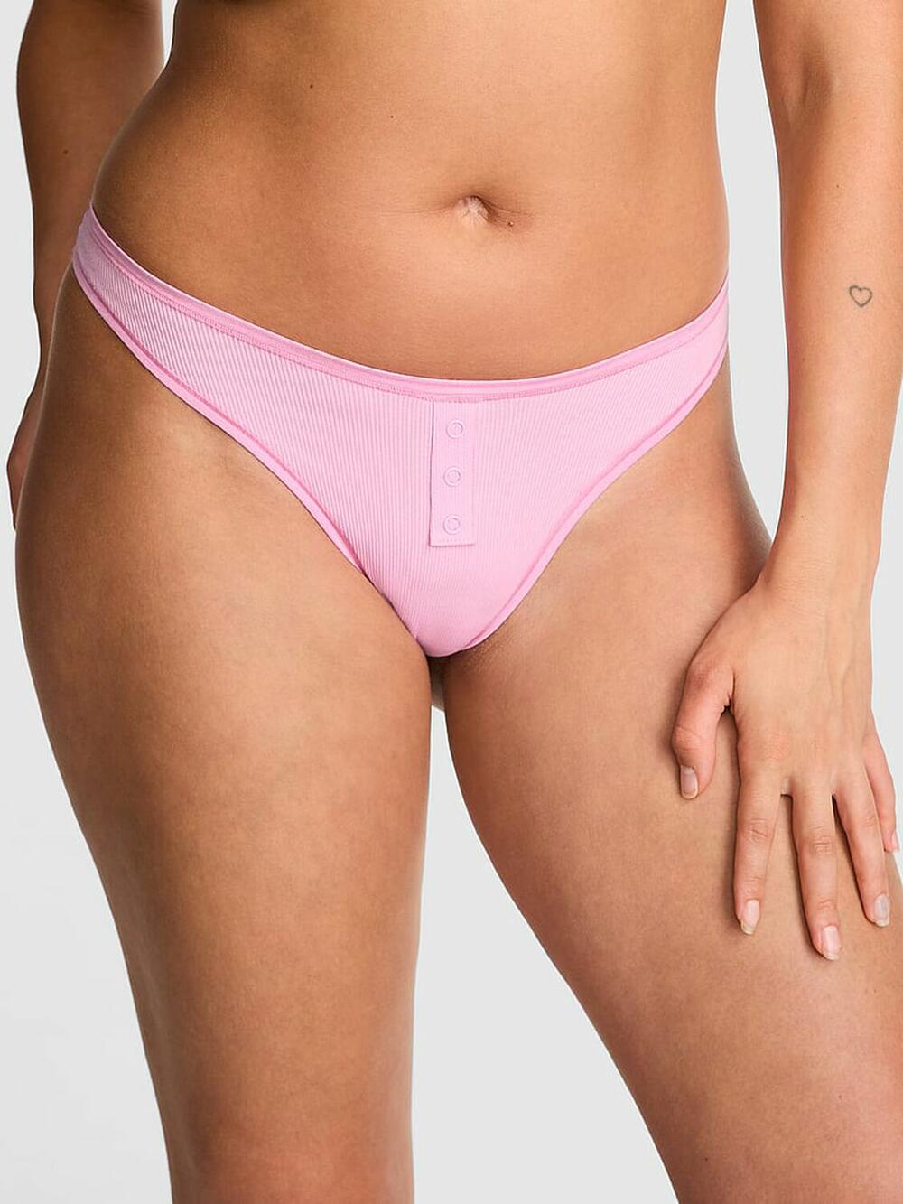 Cotton High-Leg Thong Panty розмір S Pink Lollipop (75LA) 