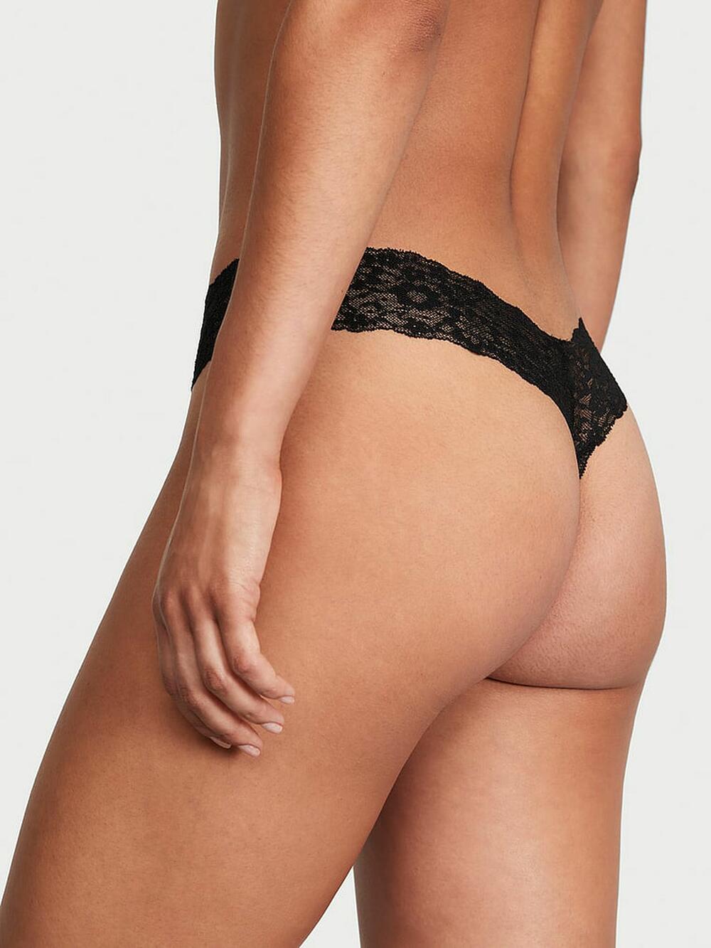 Lace Thong Panty розмір М Black (54A2) 